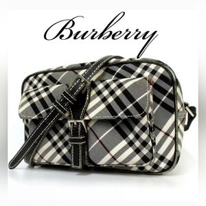 AUTHENTIC ☘️ BURBERRY NOVA check Blue Label crossbody bag